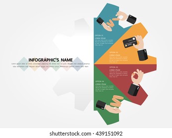 Infographic template, Eps10, vector illustration, For presentations, brochures, banners, website graphics.
