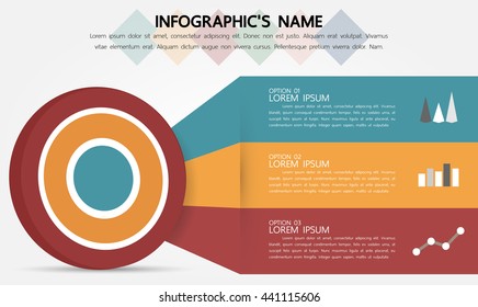 Plantilla de infografía, Eps10, ilustración vectorial, Para presentaciones, folletos, banners, gráficos de sitios web.