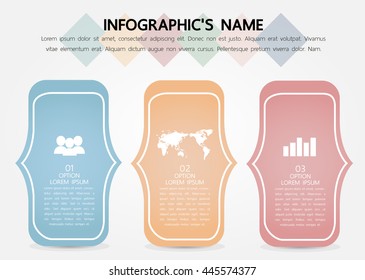 Infographic template, Eps10, vector illustration, For presentations, brochures, banners, website graphics.