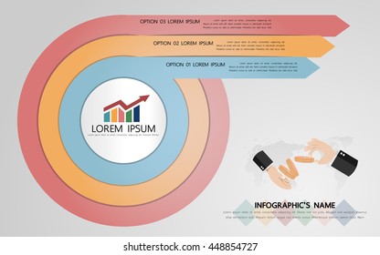 Infographic template, Eps10, vector illustration, For presentations, brochures, banners, website graphics.