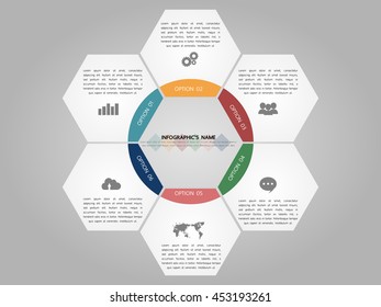 Infographic template, Eps10, vector illustration, For presentations, brochures, banners, website graphics.