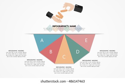 Infographic template, Eps10, vector illustration, For presentations, brochures, banners, website graphics.
