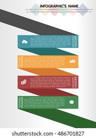 Infographic template, Eps10, vector illustration, For presentations, brochures, banners, website graphics.