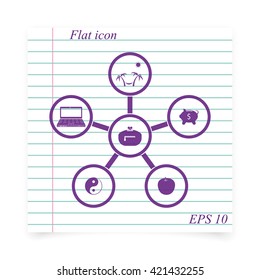 Infographic template. Family budget Infographic.