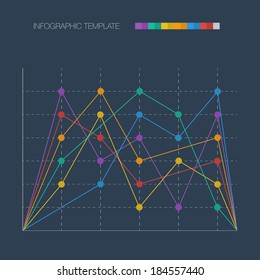 Infographic template. Flat design. Vector illustration