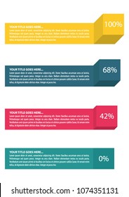 
Infographic template in four steps
