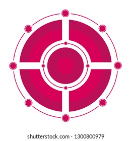 Infographic template with four steps or options, workflow, process diagram, vector