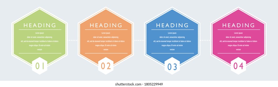  infographic template with four steps or options, process chart, vector eps10 illustration