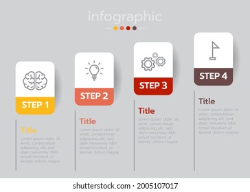 Infografik-Vorlage haben Schritt-oder Option.Vektorgrafik Stil Design für Business, Klasse oder Shop online, Präsentation.