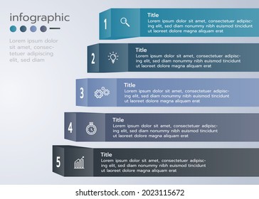 infographic template have step or option.vector illustration style design for business,class or shop online,presentation.