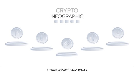 la plantilla infográfica tiene un diseño de estilo de ilustración step o option.vector para negocios, clase o tienda online,presentación,elemento.