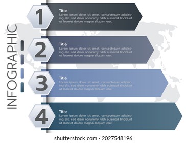 la plantilla infográfica tiene un diseño de estilo de ilustración step o option.vector para negocios, clase o tienda online,presentación,elemento.