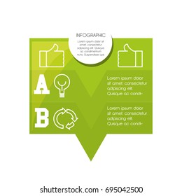 infographic template with icon information