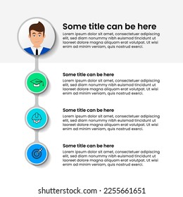 Infographic template with icons and 3 options or steps. Can be used for workflow layout, diagram, banner, webdesign. Vector illustration
