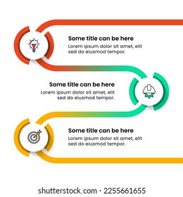 Infographic template with icons and 3 options or steps. Line, Can be used for workflow layout, diagram, banner, webdesign. Vector illustration