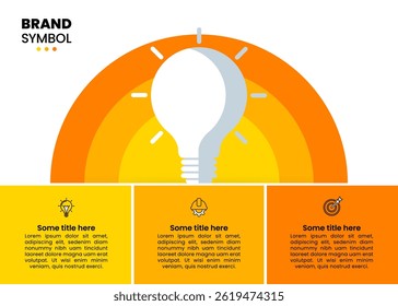 Infographic template with icons and 3 options or steps. Idea. Can be used for workflow layout, diagram, banner, webdesign. Vector illustration