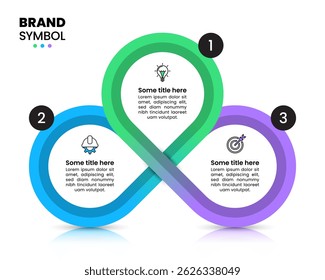 Infographic template with icons and 3 options or steps. Can be used for workflow layout, diagram, banner, webdesign. Vector illustration