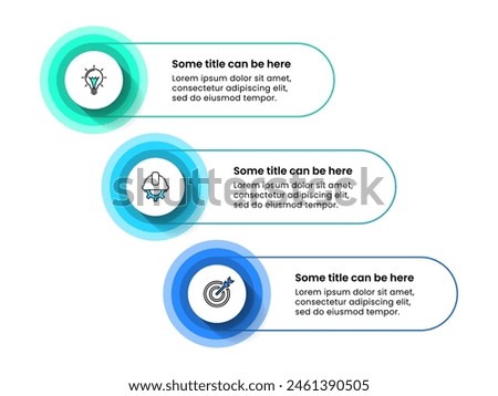 Infographic template with icons and 3 options or steps. Can be used for workflow layout, diagram, banner, webdesign. Vector illustration