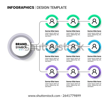 Infographic template with icons and 3 options or steps. Connected circles. Can be used for workflow layout, diagram, banner, webdesign. Vector illustration