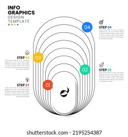 Infographic template with icons and 4 options or steps. Can be used for workflow layout, diagram, banner, webdesign. Vector illustration