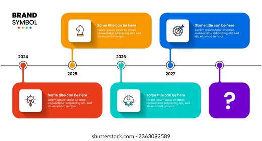 Infographic template with icons and 4 options or steps. Horizontal timelin. Can be used for workflow layout, diagram, banner, webdesign. Vector illustration