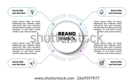 Infographic template with icons and 4 options or steps. Technology concept. Can be used for workflow layout, diagram, banner, webdesign. Vector illustration