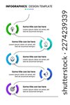 Infographic template with icons and 5 options or steps. Vertical timeline. Can be used for workflow layout, diagram, banner, webdesign. Vector illustration