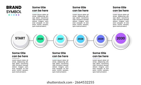 Plantilla de infografía con iconos y 5 opciones o pasos. Cronología. Se puede utilizar para el diseño del flujo de trabajo, diagrama, Anuncio, diseño web. Ilustración vectorial