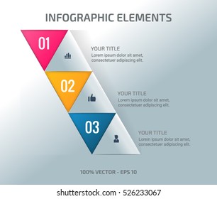 Infographic template with icons and text holders, 3 options, parts, steps, perfect for business and marketing data visualization, presentation with icons