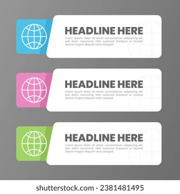 infographic template for information list