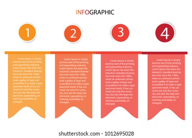 Infographic template.use for layout, workflow, information or presentation and other. Vector eps10 illustration