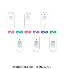 infographic template for magazine, annual report. infographic template for business, education, science world. colorful s letters infographic template. six options information template