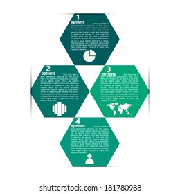 infographic template Modern box Design Minimal style