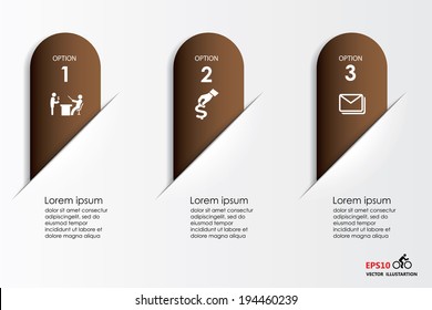 Infographic template Modern box Design