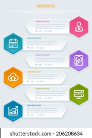 Infographic template. Modern Design Minimal style. Vector eps 10
