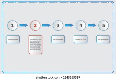 Infografische Vorlage für modernes Diagrammthema , Darstellungsinfographie-Vektorgrafik