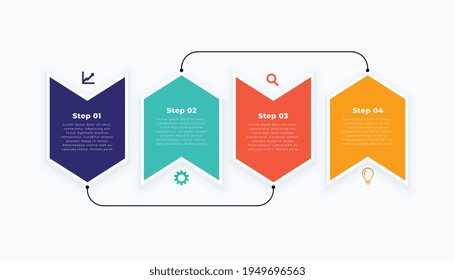 plantilla de infografía en diseño moderno