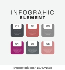 Infographic Template with Number for Business