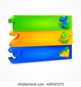 Infographic template on white, vector illustration