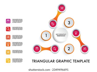 Infographic template option analysis for marketing diagram framework vision modern step timeline for business