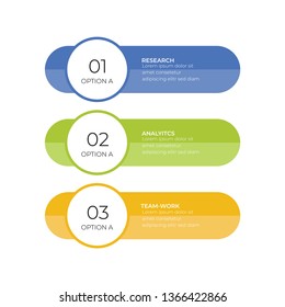 Infographic template with option or step for business presntation