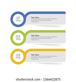 Infographic template with option or step for business presntation