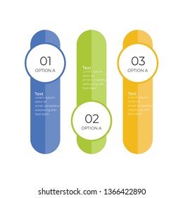 Infographic template with option or step for business presntation