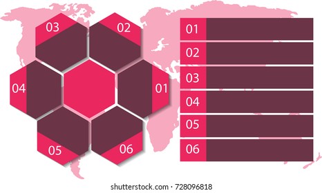 infographic template. Infographic options banner. Vector layout for business
