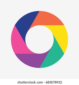infographic template pie charts with 6 steps