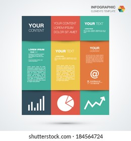 Infographic template with place for your content vector eps10
