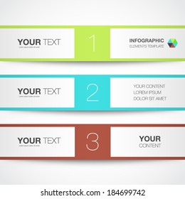 Infographic template with place for your content vector eps10