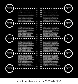 infographic template with place for your text