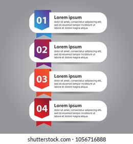 infographic template for presentation, Business concept with 3 options, flowchart, Part of the report