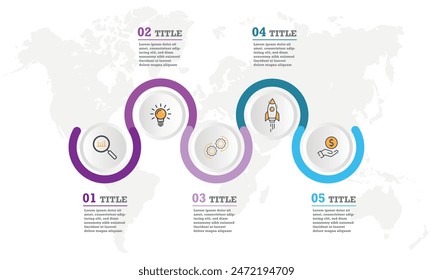 infographic template for presentation. Business data visualization.
